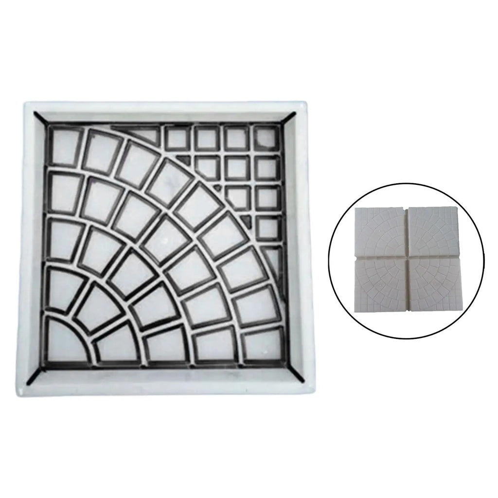 Pathway Tooling DIY Landscaping Square 25cmx25cmx4cm Landscaping Stone Forms for Outdoor Walkway Floor Tile Backyard Sidewalks