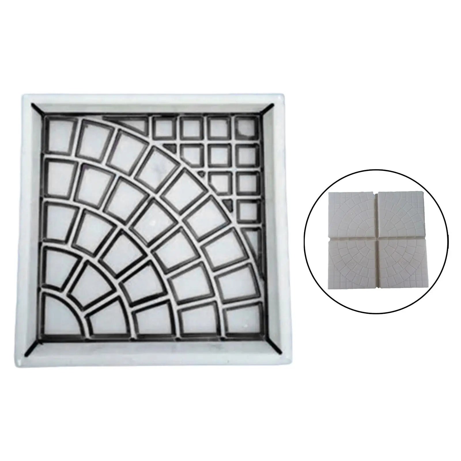 Pathway Tooling DIY Landscaping Square 25cmx25cmx4cm Landscaping Stone Forms for Outdoor Walkway Floor Tile Backyard Sidewalks