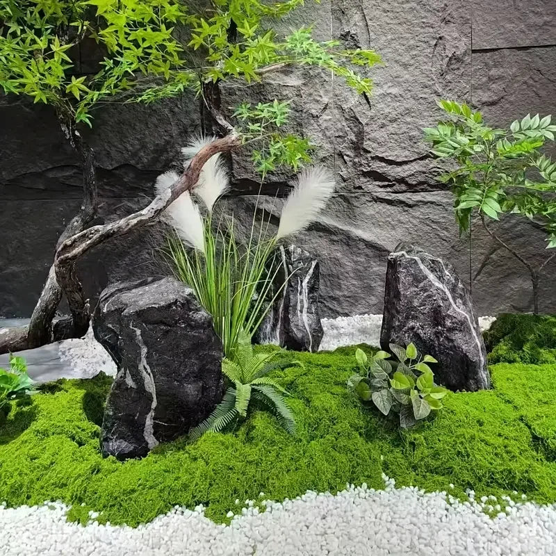 100cm*100cm Articiaifl moss carpet aquascape bionic turf fake moss micro-landscaping arrangement lawn bonsai potted plants pavem