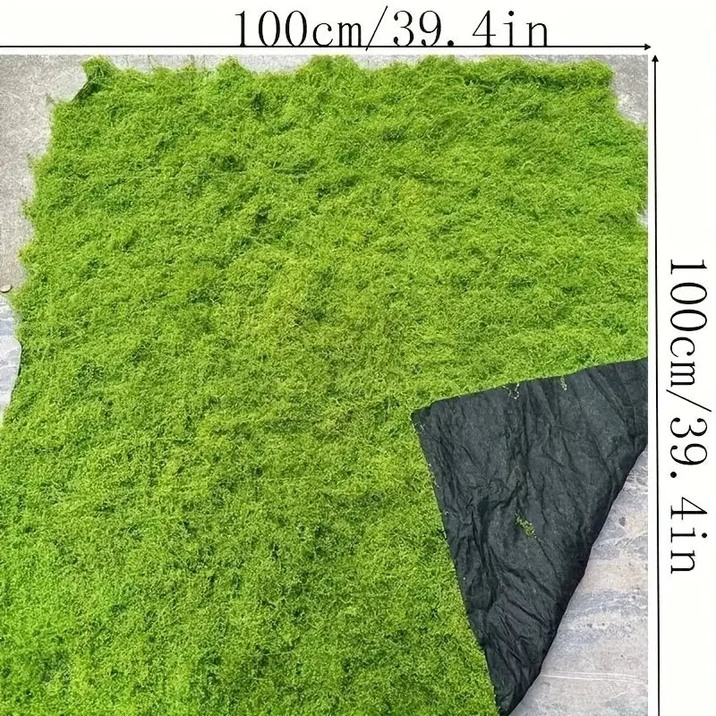 100cm*100cm Articiaifl moss carpet aquascape bionic turf fake moss micro-landscaping arrangement lawn bonsai potted plants pavem