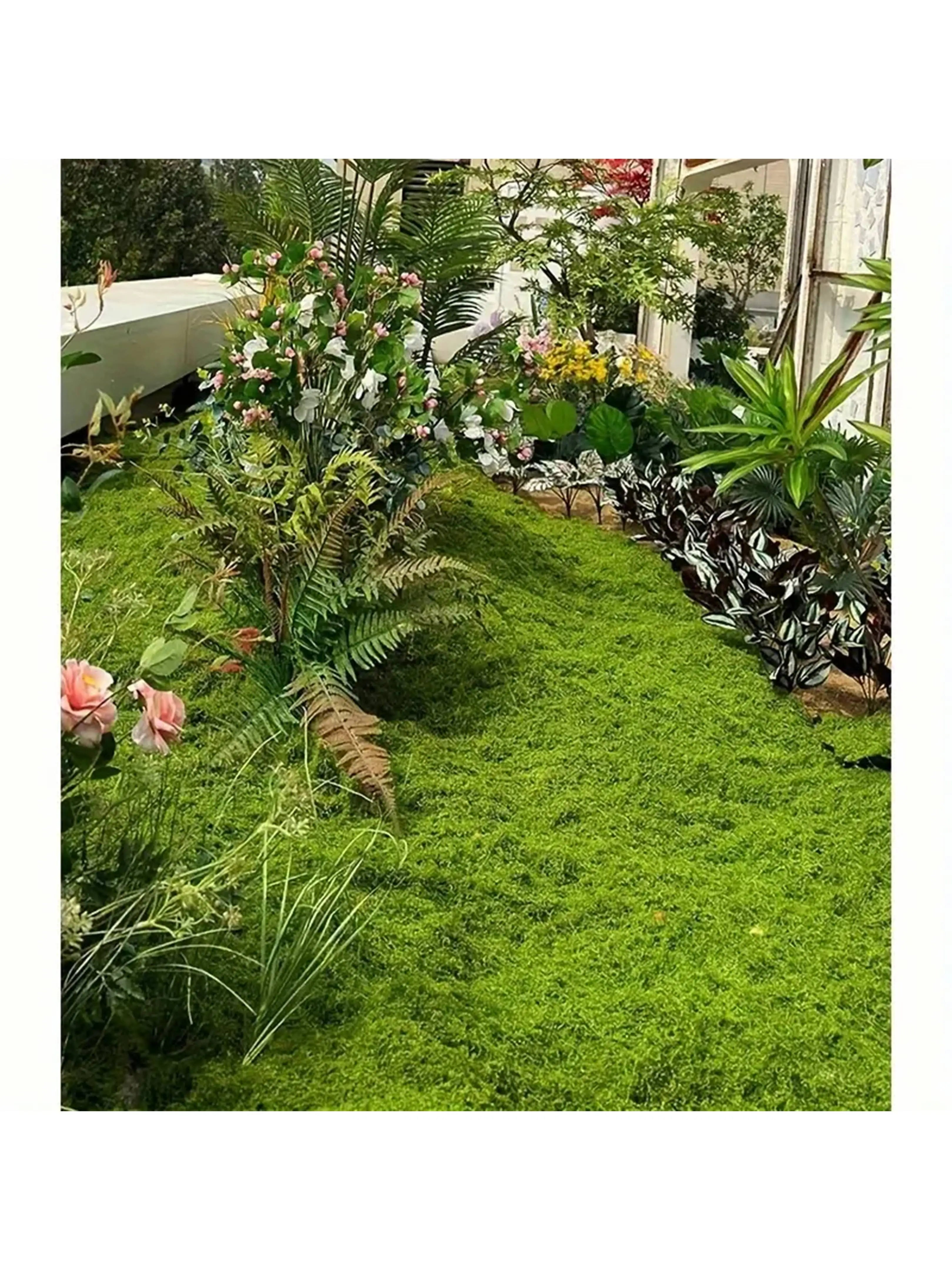100cm*100cm Articiaifl moss carpet aquascape bionic turf fake moss micro-landscaping arrangement lawn bonsai potted plants pavem